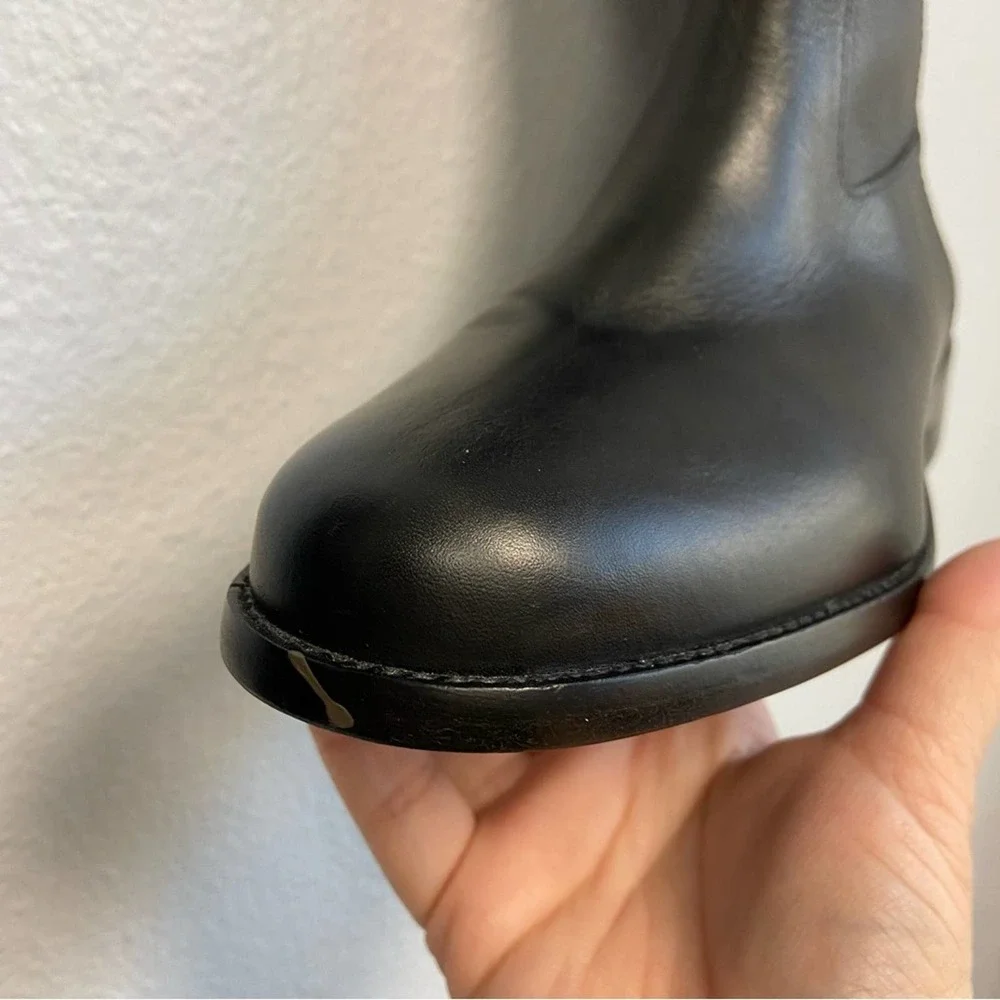 Madewell Black Knee-High Leather Boots - Picture 13 of 16
